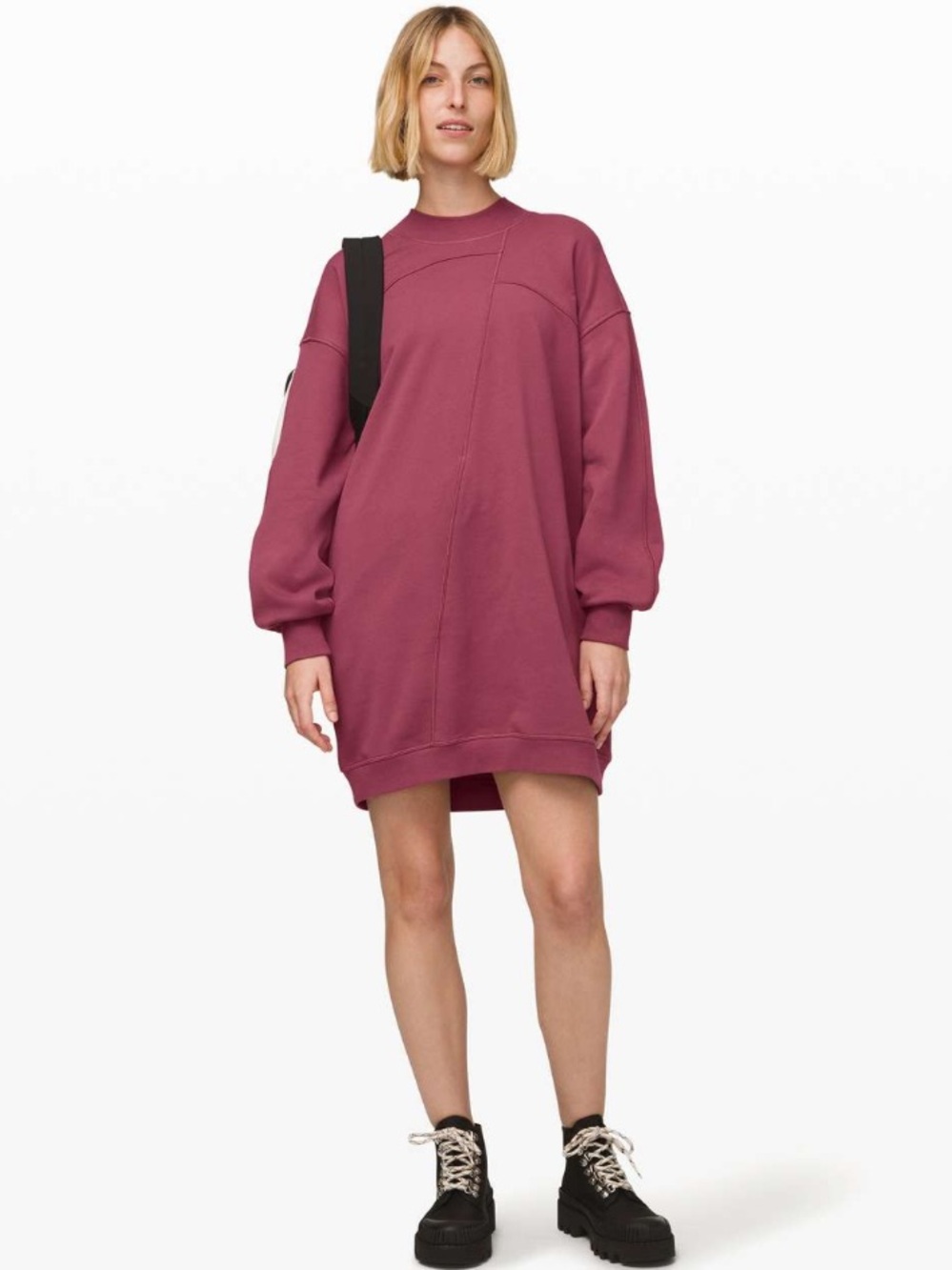 Lululemon Broken Beats Sweater Dress Plumful Size XL